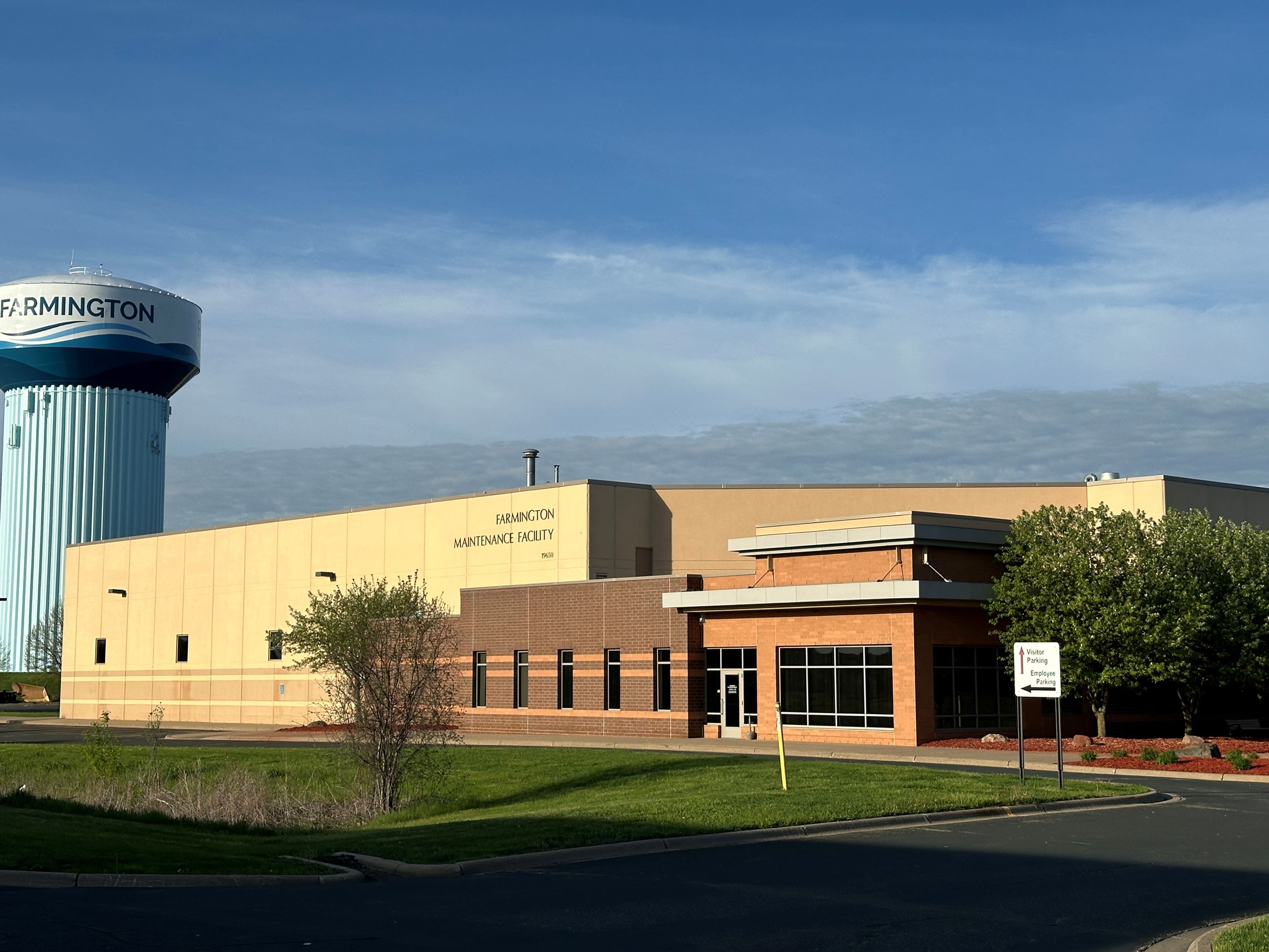 Farmington Maintenance Facility and water tower