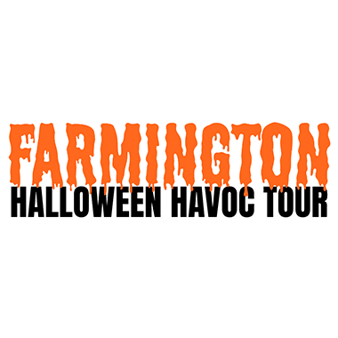 Farmington Halloween Havoc Tour spooky lettering